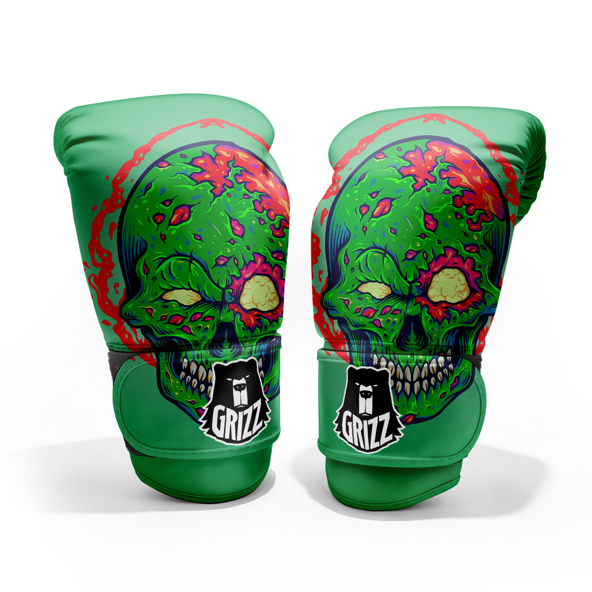 Zombie Halloween Skull Print Pro Boxing Glove