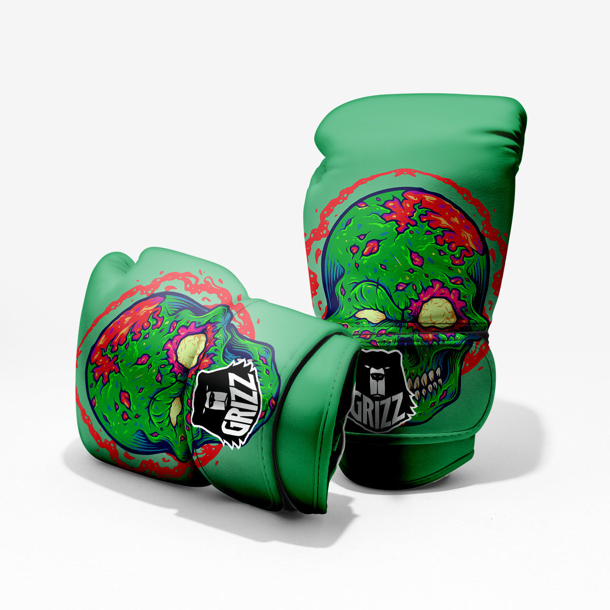 Zombie Halloween Skull Print Pro Boxing Glove