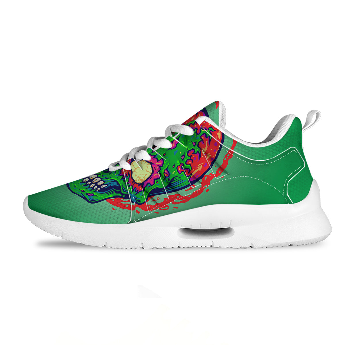 Zombie Halloween Skull Print Tennis Shoes-grizzshop