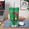 Zombie Halloween Skull Print Tumbler-grizzshop