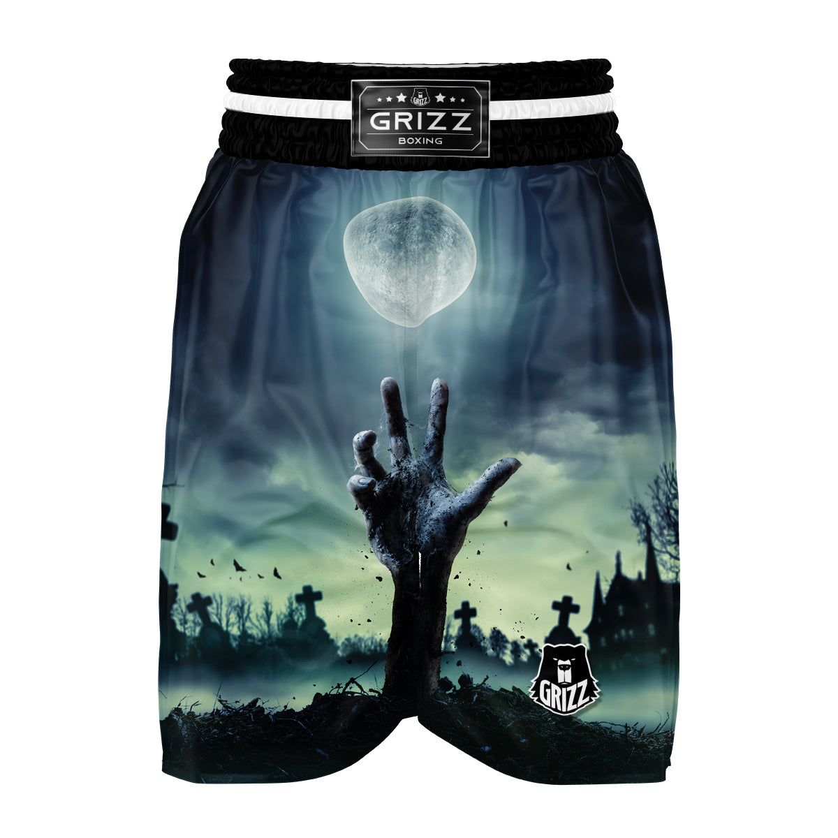 Zombie Hand Boxing Shorts-grizzshop