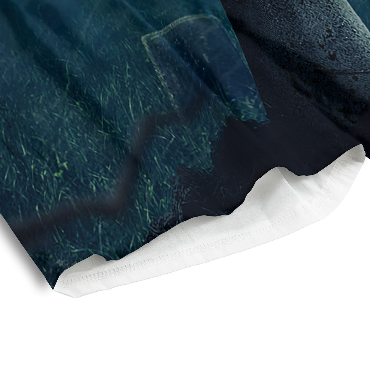 Zombie Hand Rising From Grave Print Men's Athletic Shorts