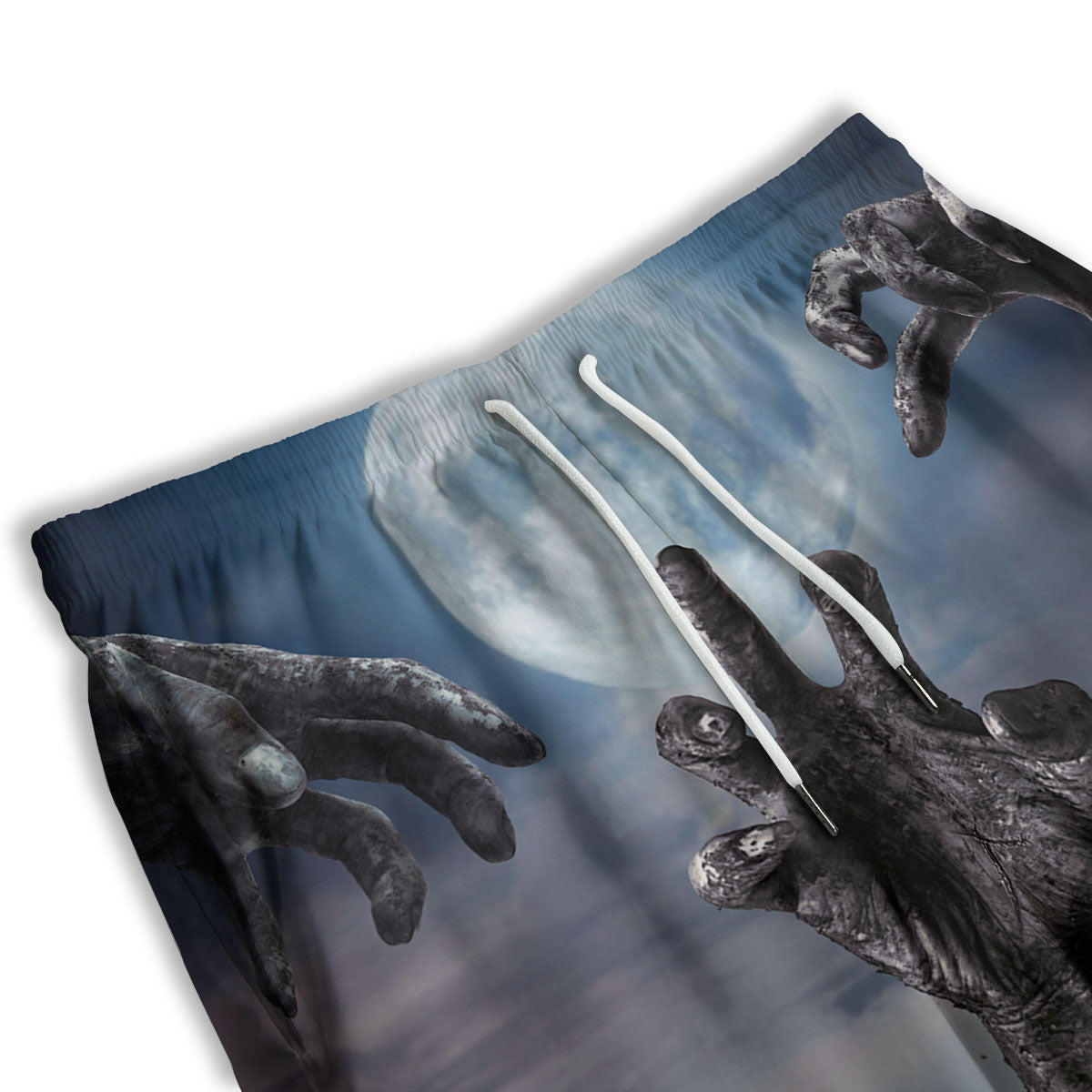 Zombie Hands Halloween Print Men's Athletic Shorts