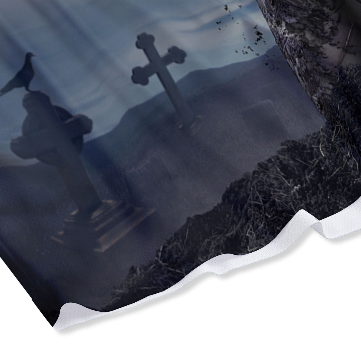 Zombie Hands Halloween Print Mesh Shorts