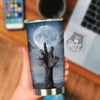 Zombie Hands Halloween Print Tumbler-grizzshop