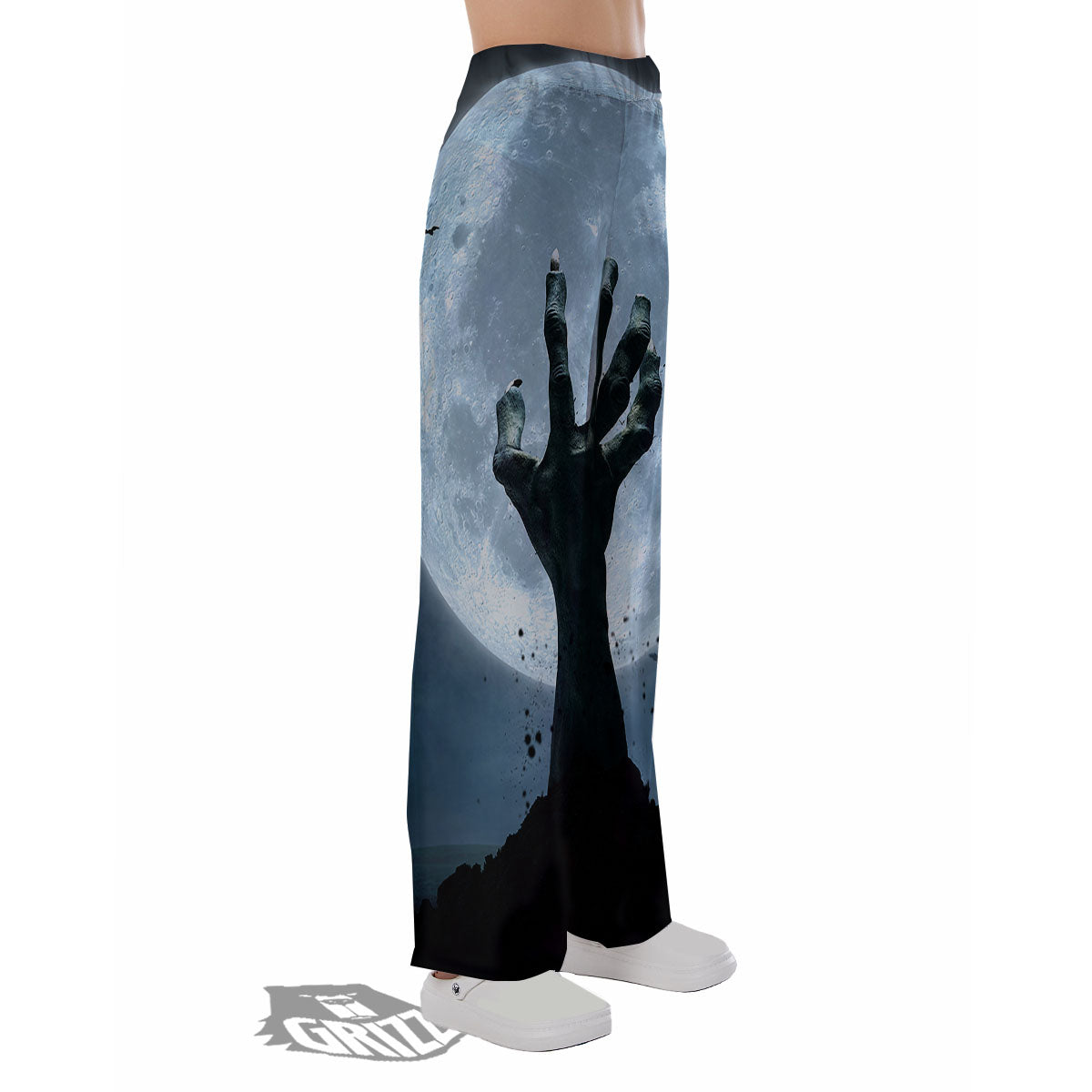 Zombie Hands Scary Print Pajama Pants-grizzshop