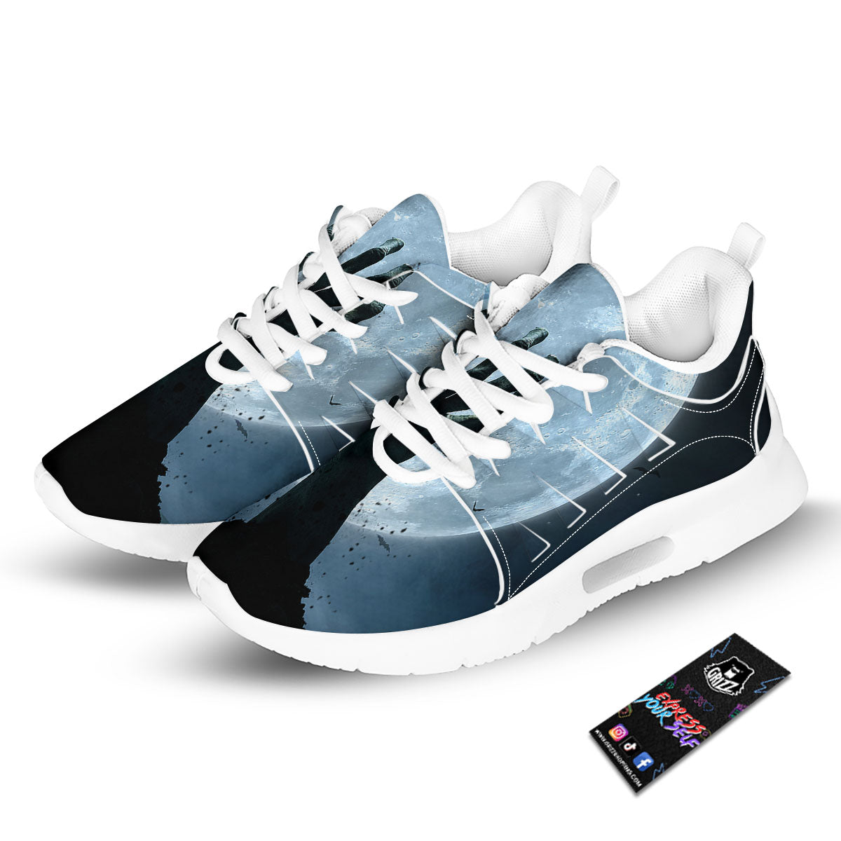 Zombie Hands Scary Print Tennis Shoes-grizzshop