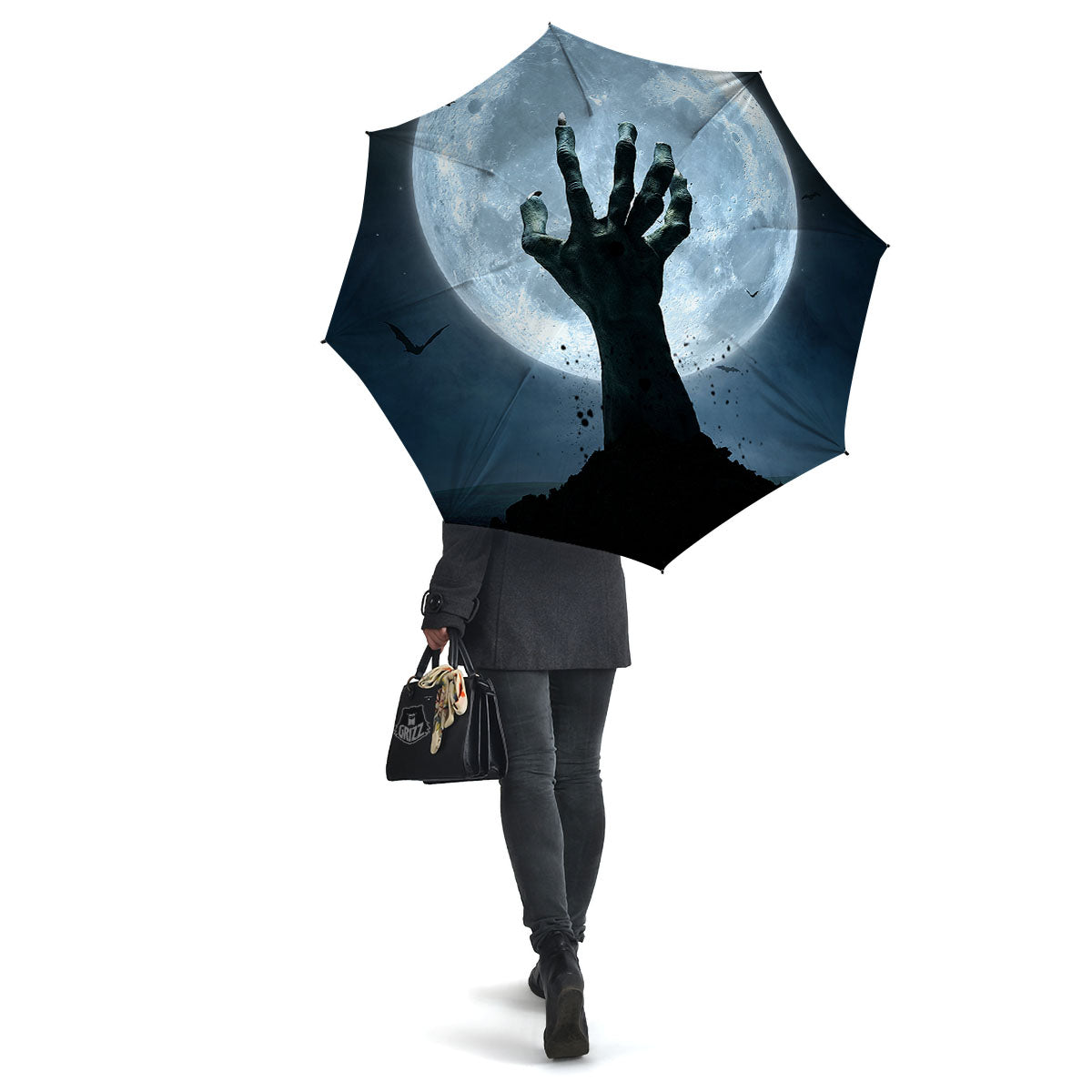Zombie Hands Scary Print Umbrella-grizzshop