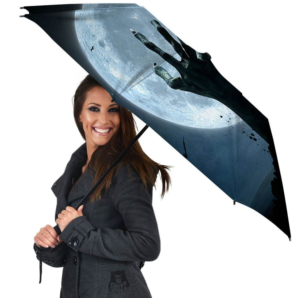 Zombie Hands Scary Print Umbrella-grizzshop
