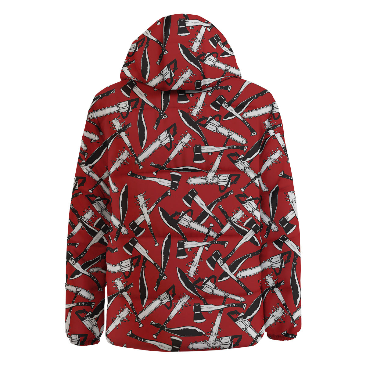 Zombie Killer Weapon Print Pattern Down Jacket-grizzshop
