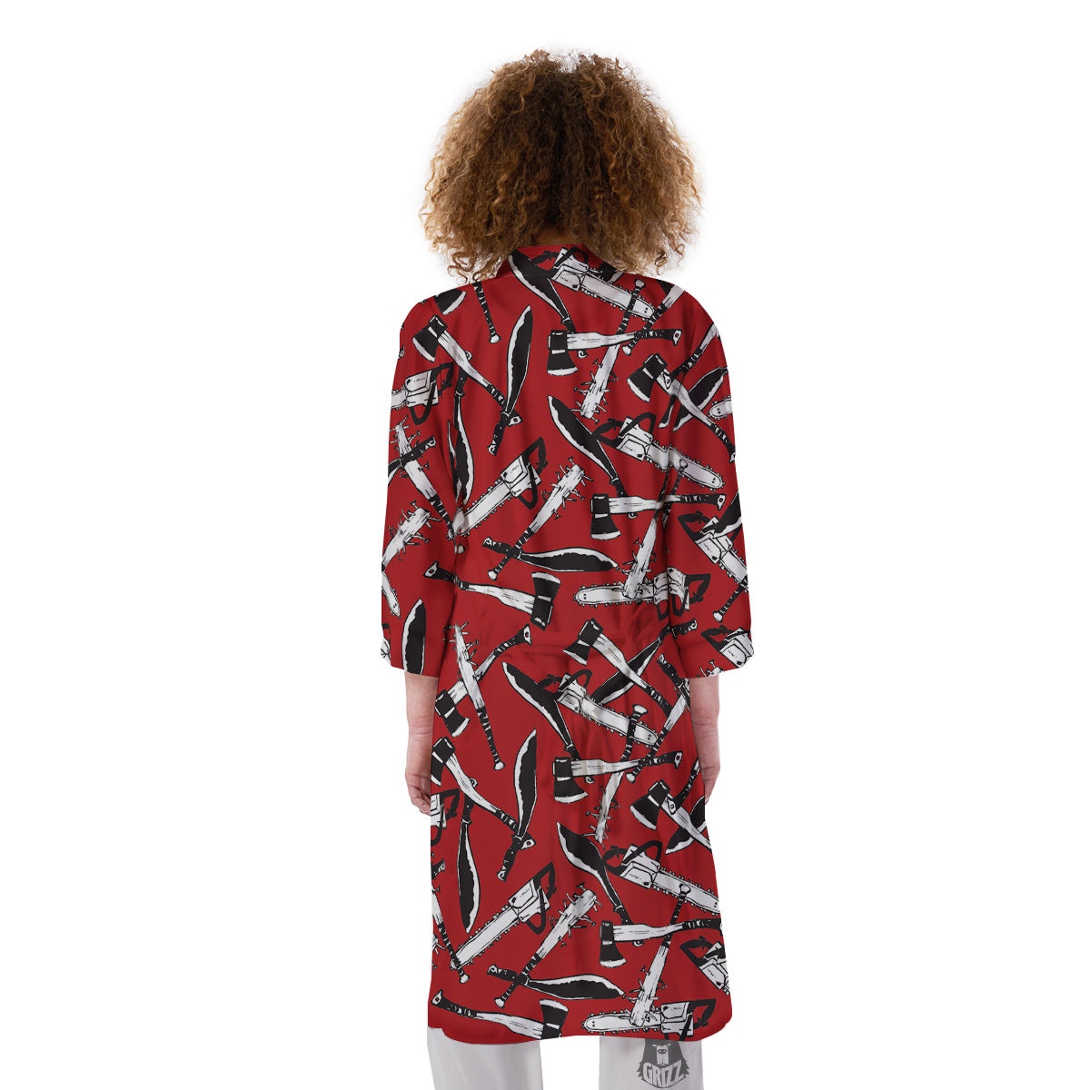 Zombie Killer Weapon Print Pattern Kimono-grizzshop