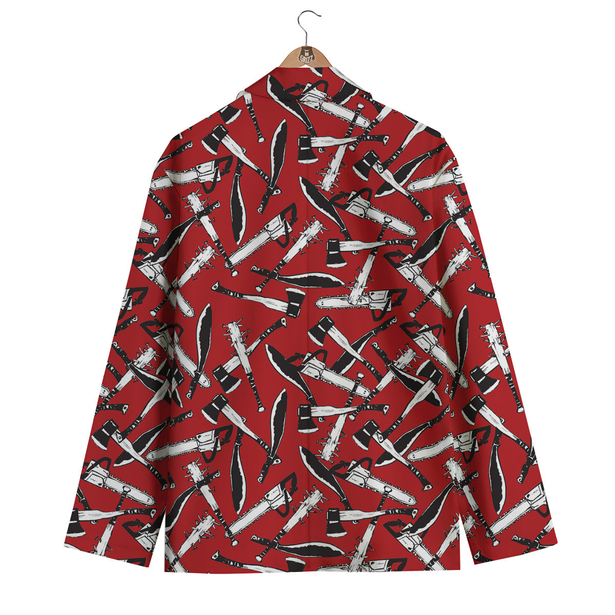 Zombie Killer Weapon Print Pattern Men's Blazer-grizzshop