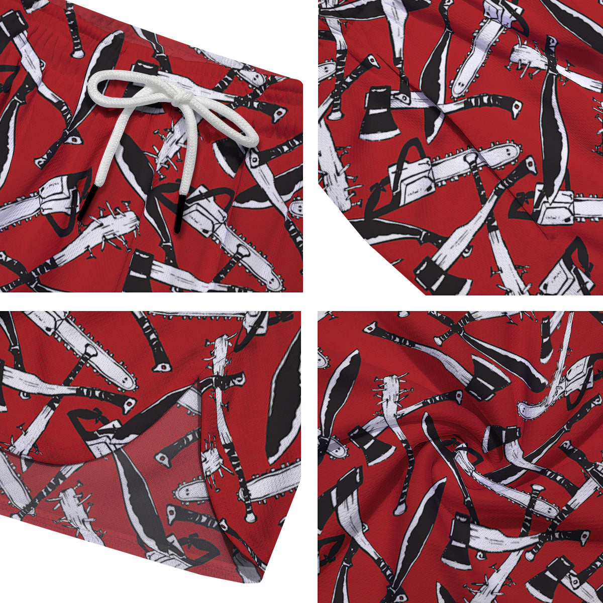 Zombie Killer Weapon Print Pattern Men's Running Shorts-grizzshop