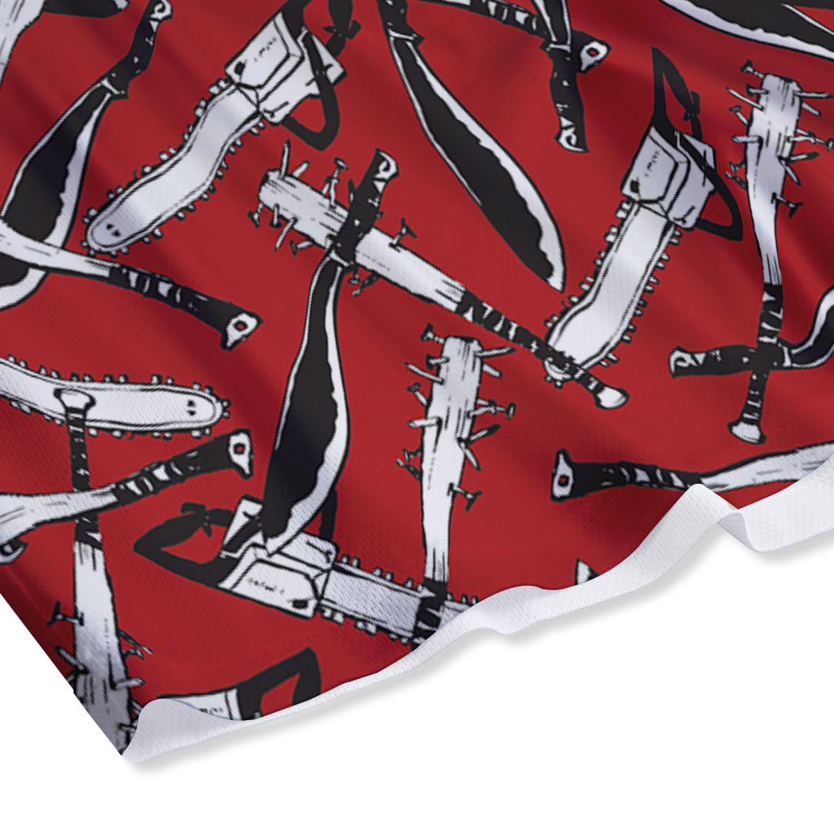 Zombie Killer Weapon Print Pattern Mesh Shorts-grizzshop