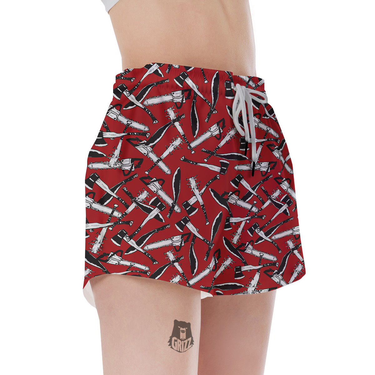 Zombie Killer Weapon Print Pattern Women's Shorts-grizzshop