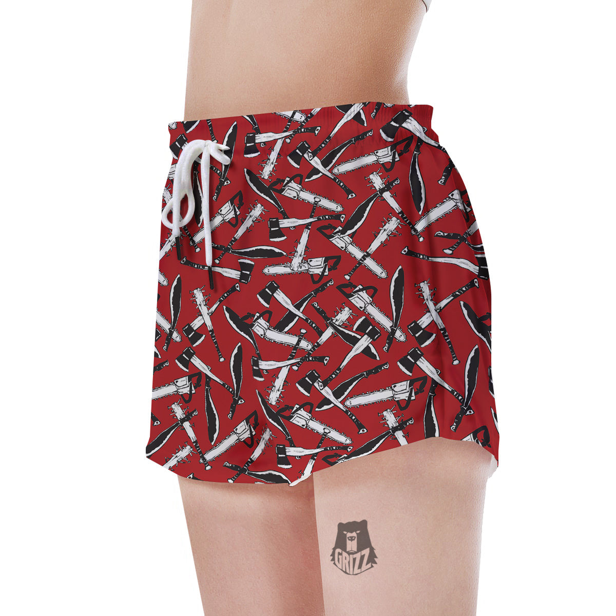 Zombie Killer Weapon Print Pattern Women's Shorts-grizzshop