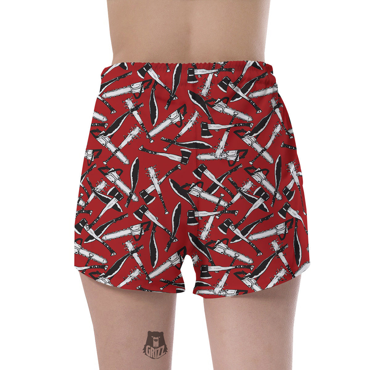 Zombie Killer Weapon Print Pattern Women's Shorts-grizzshop