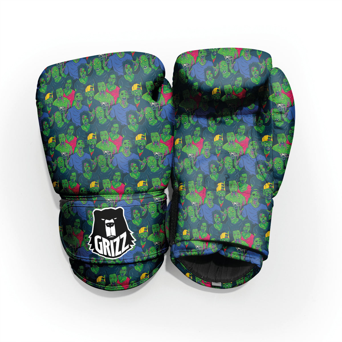 Zombie Print Pattern Sparring Gloves-grizzshop
