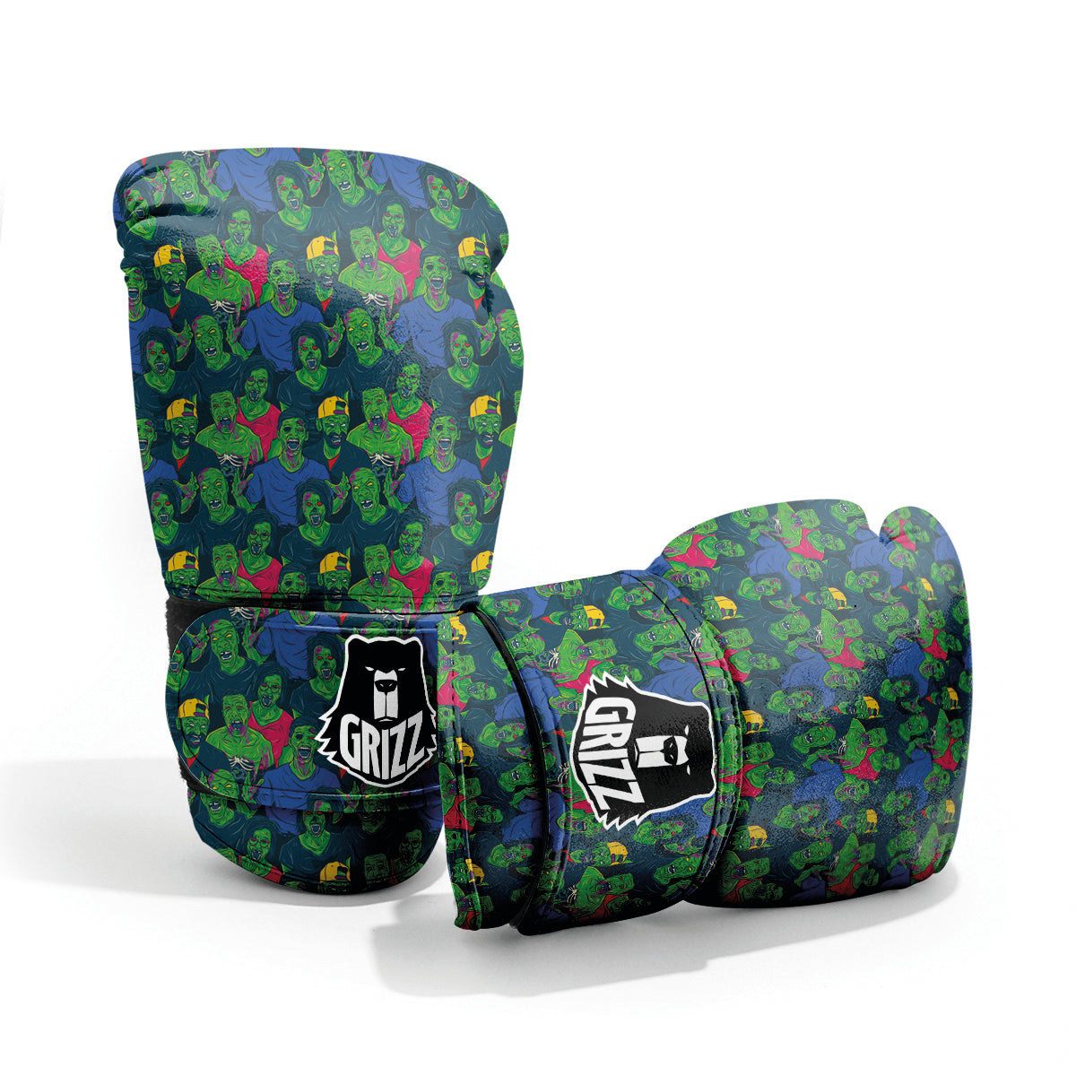 Zombie Print Pattern Sparring Gloves-grizzshop