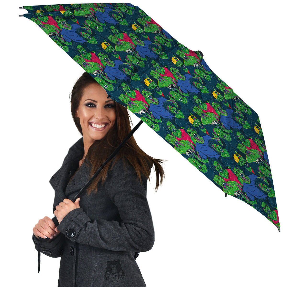 Zombie Print Pattern Umbrella-grizzshop