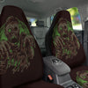 Zombie Walking Green Print Car Seat Covers-grizzshop