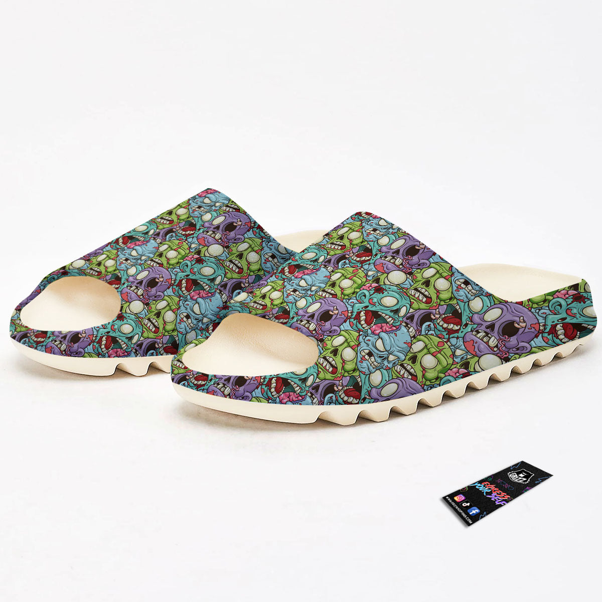 Zombie Bloody Print Pattern Sandals-grizzshop
