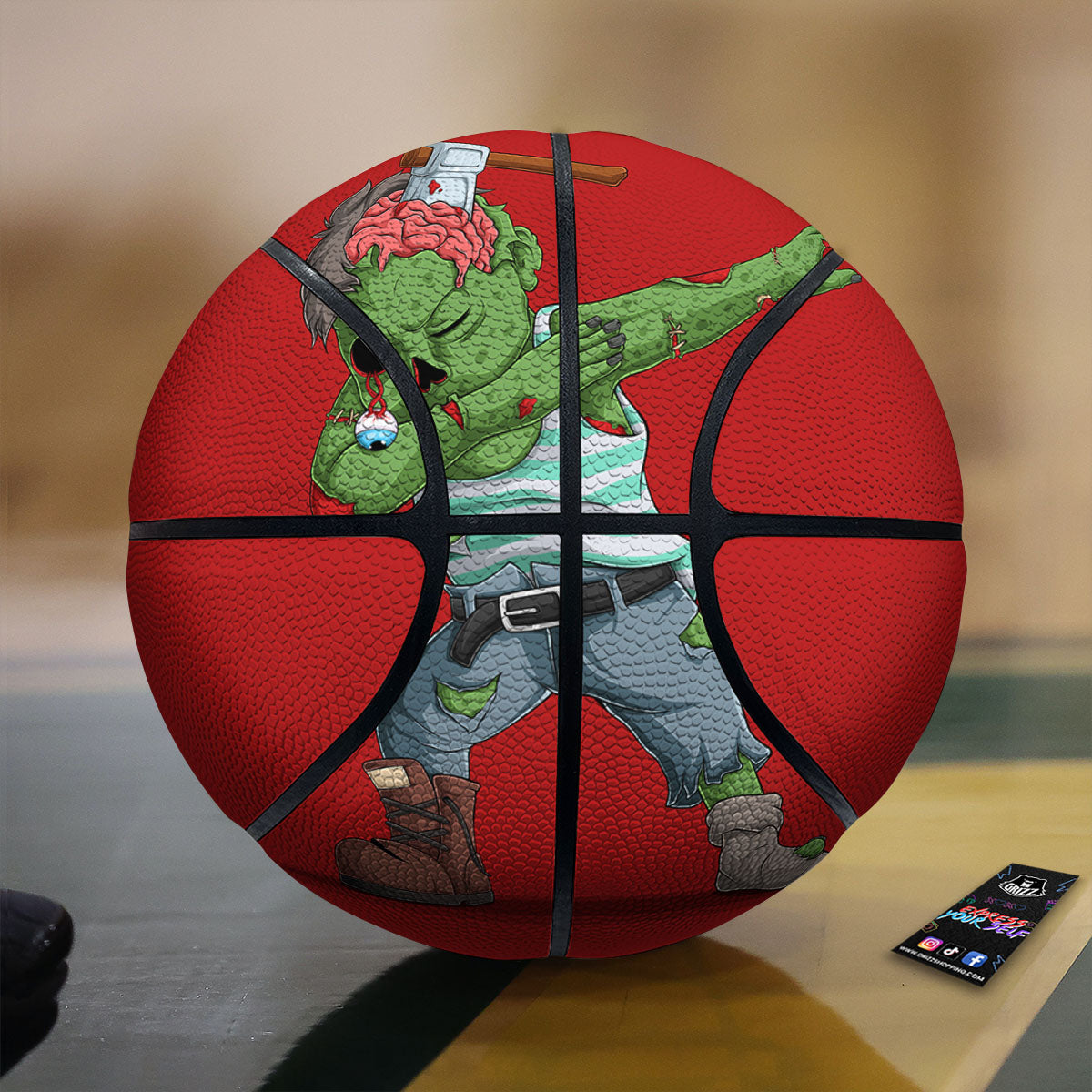 Zombie Dap Print Basketball