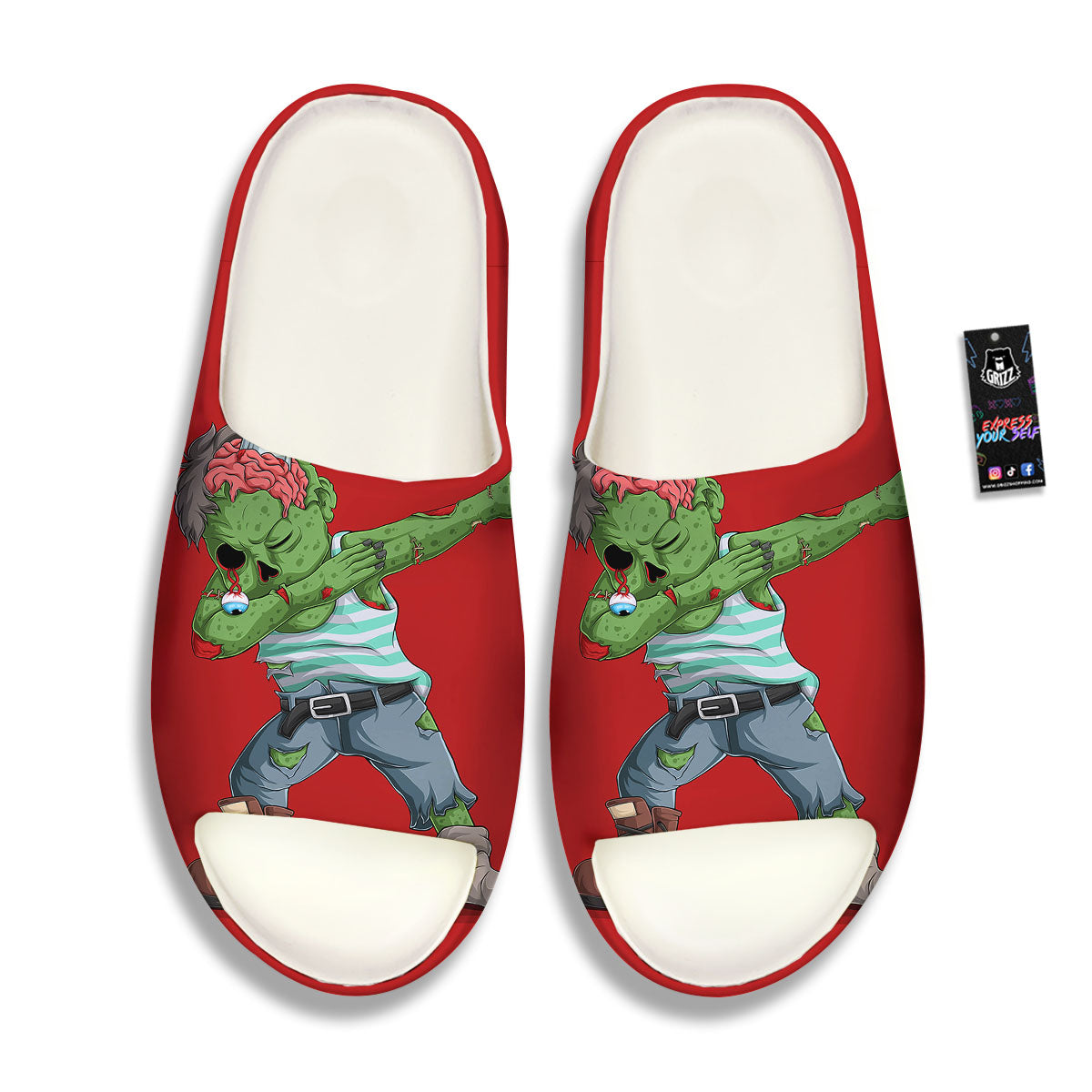 Zombie Dap Print Sandals-grizzshop