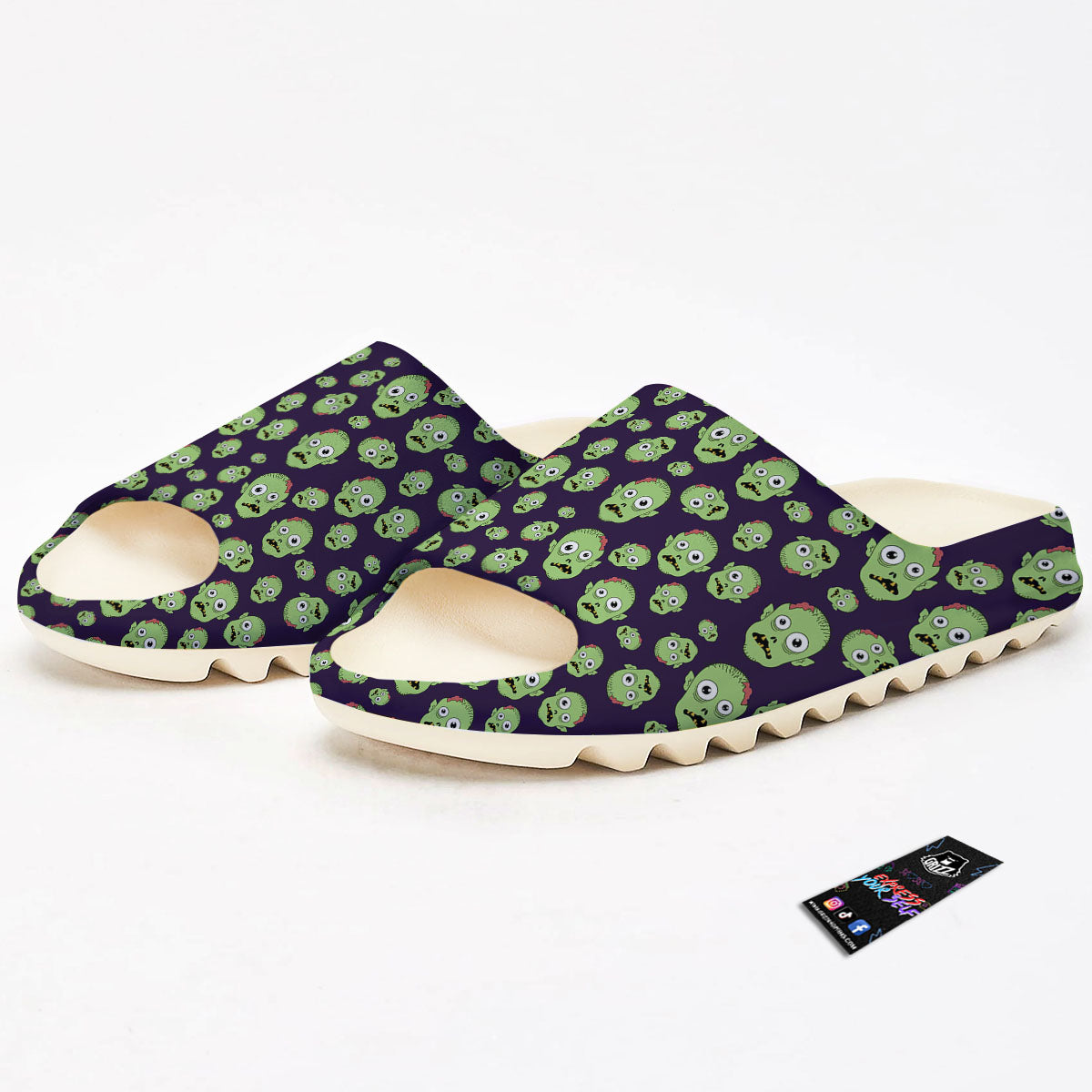 Zombie Green Print Pattern Sandals-grizzshop