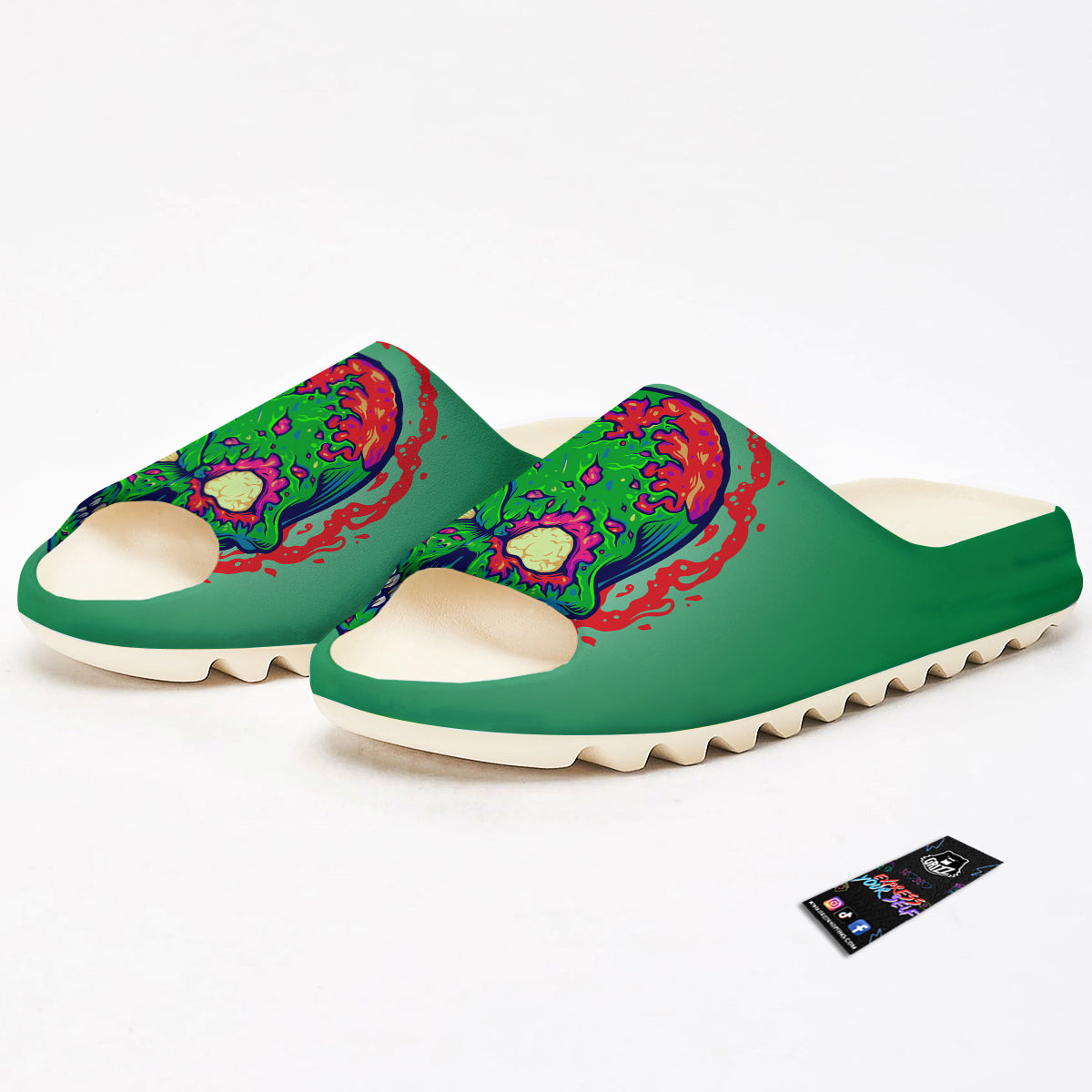 Zombie Halloween Skull Print Sandals