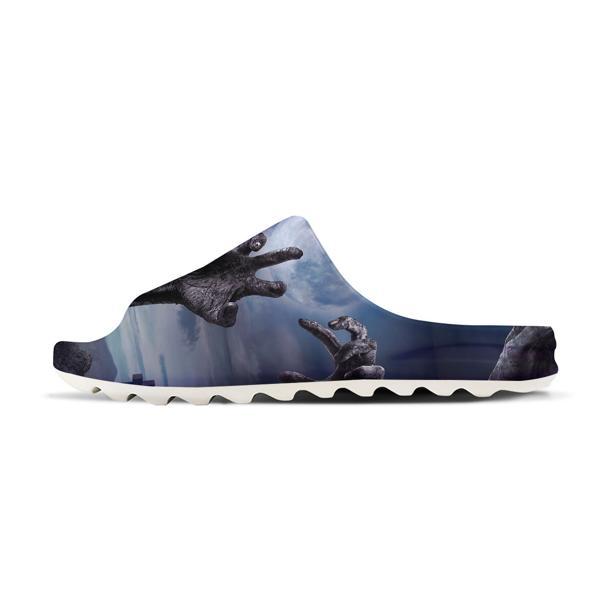 Zombie Hands Halloween Print Sandals-grizzshop