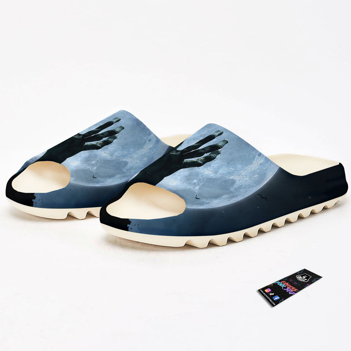 Zombie Hands Scary Print Sandals-grizzshop