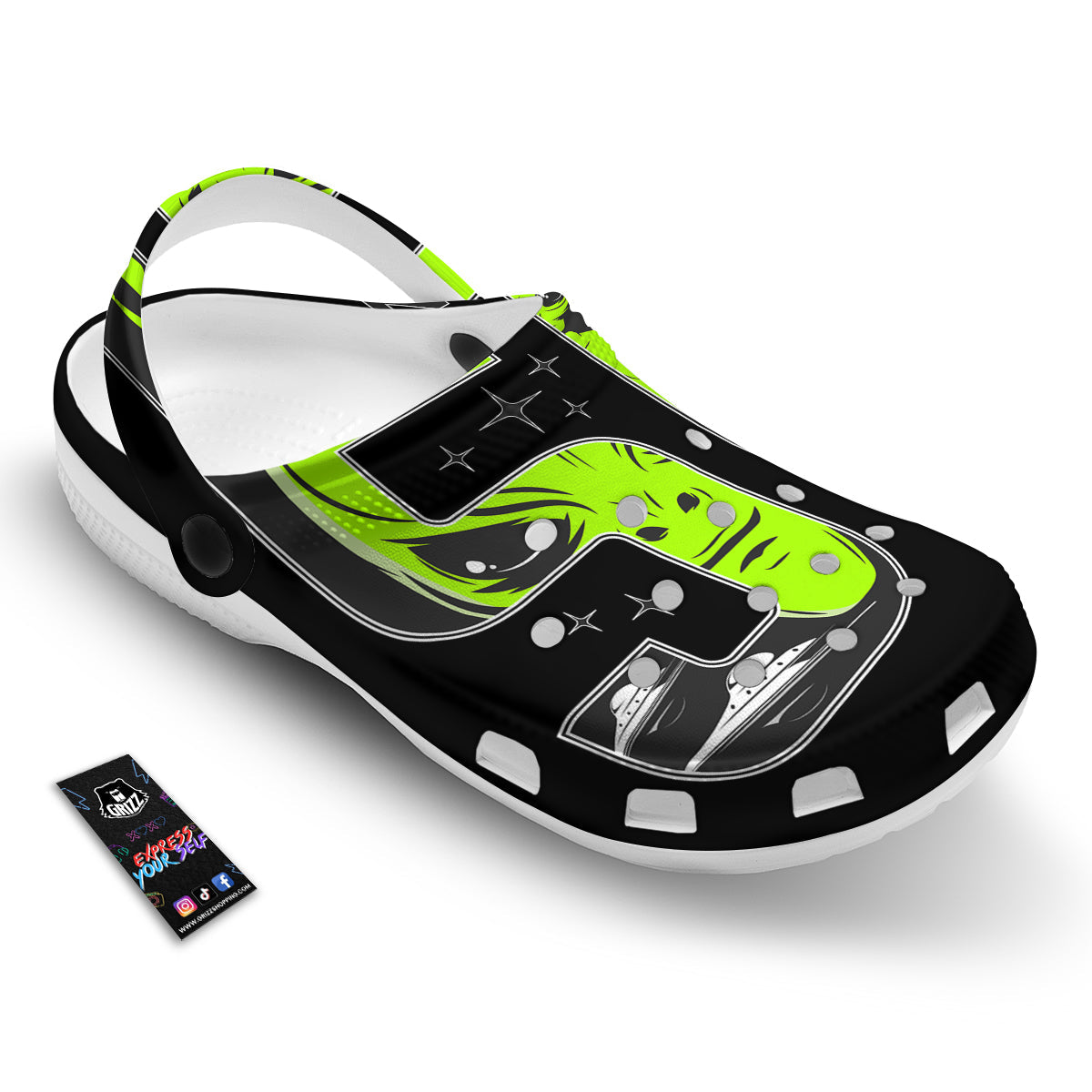 Zone 51 Alien And UFO Print Clog-grizzshop