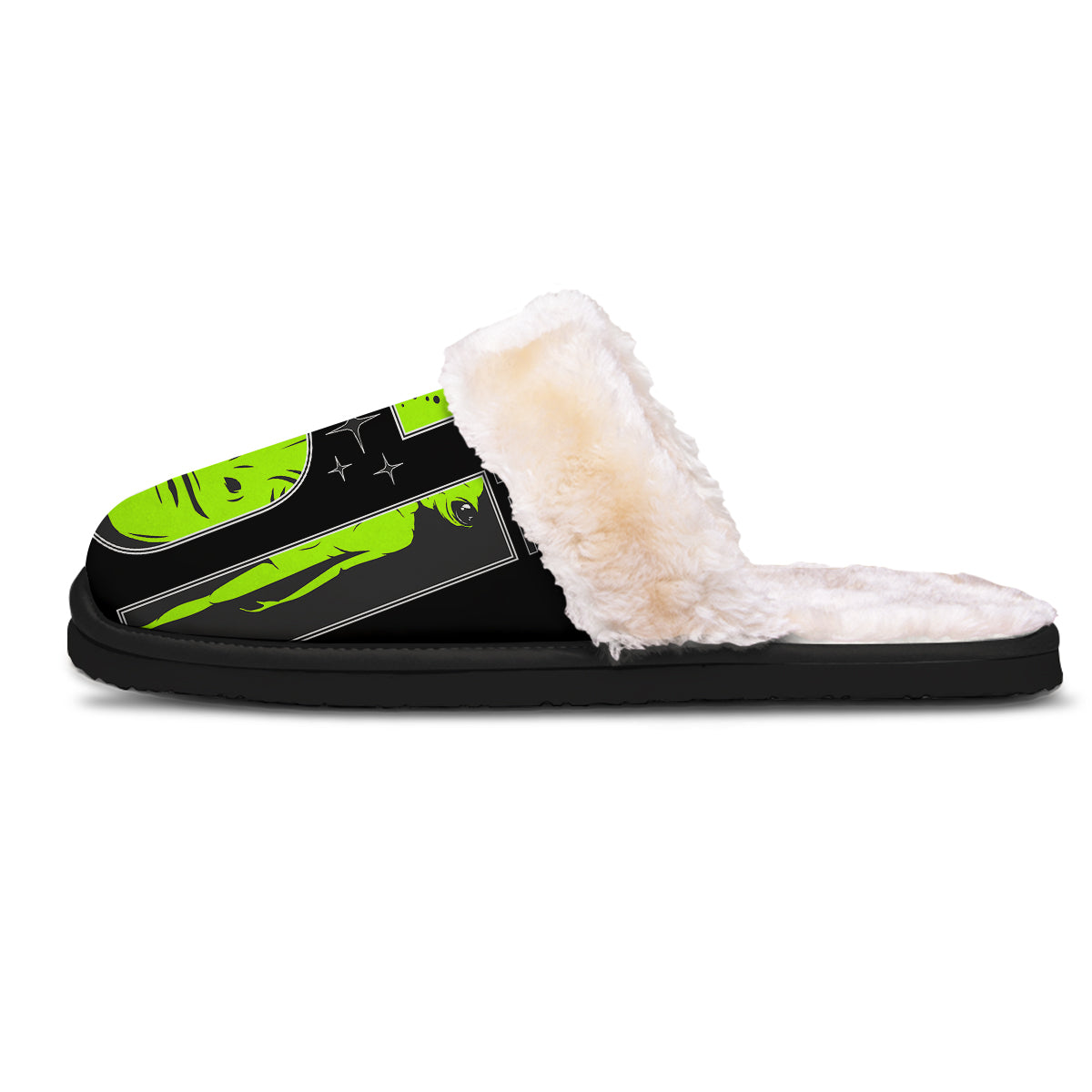 Zone 51 Alien And UFO Print Slippers-grizzshop