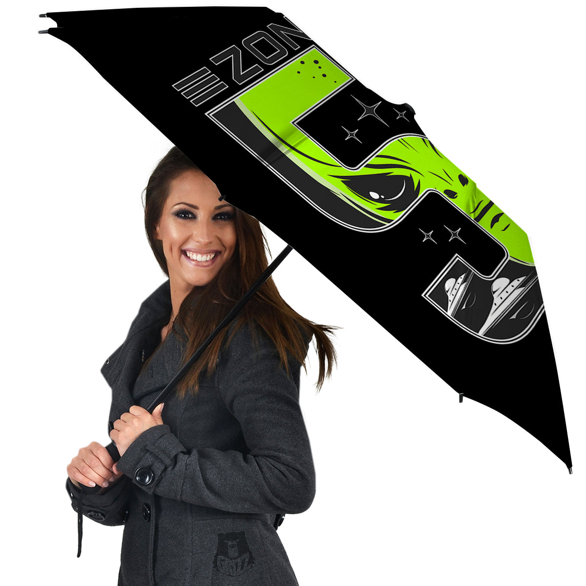 Zone 51 Alien And UFO Print Umbrella-grizzshop