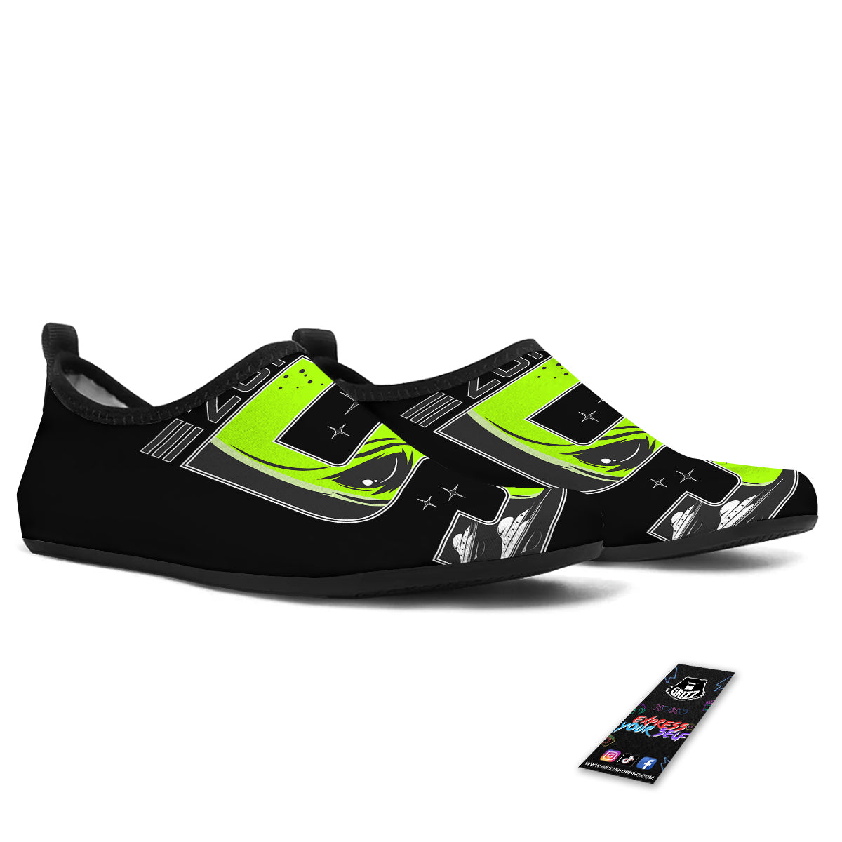 Zone 51 Alien And UFO Print Water Shoes-grizzshop