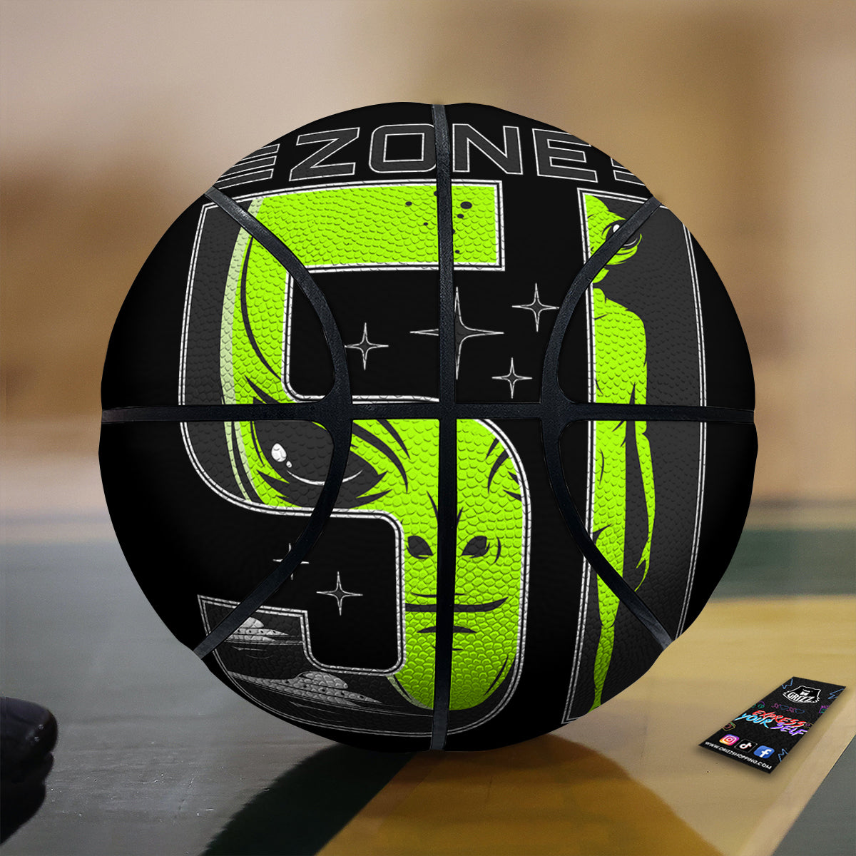 Zone 51 Alien And UFO Print Basketball