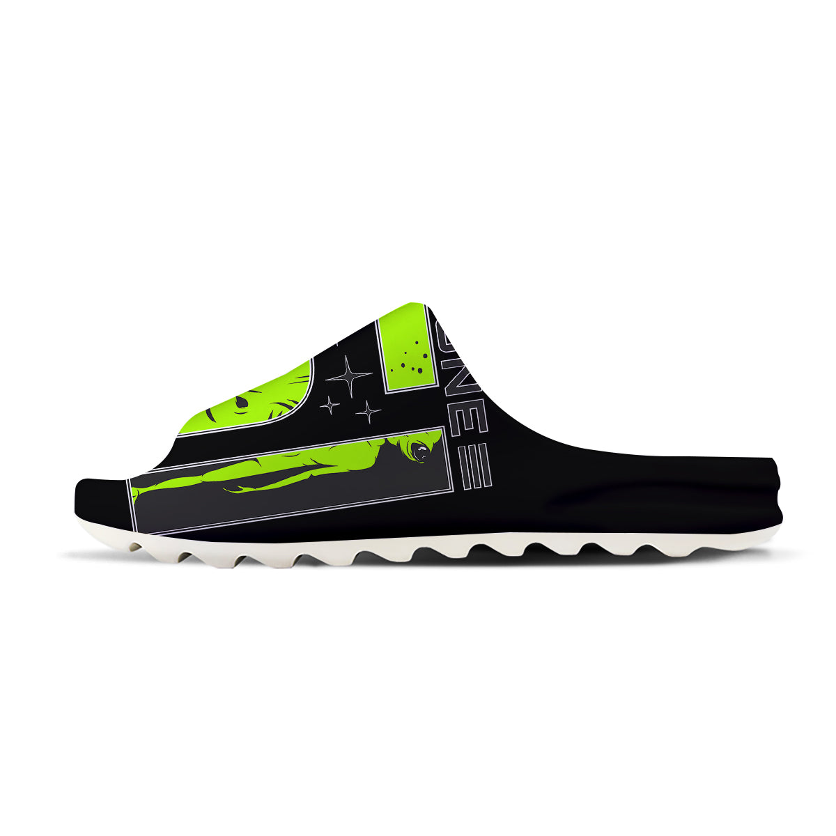 Zone 51 Alien And UFO Print Sandals-grizzshop