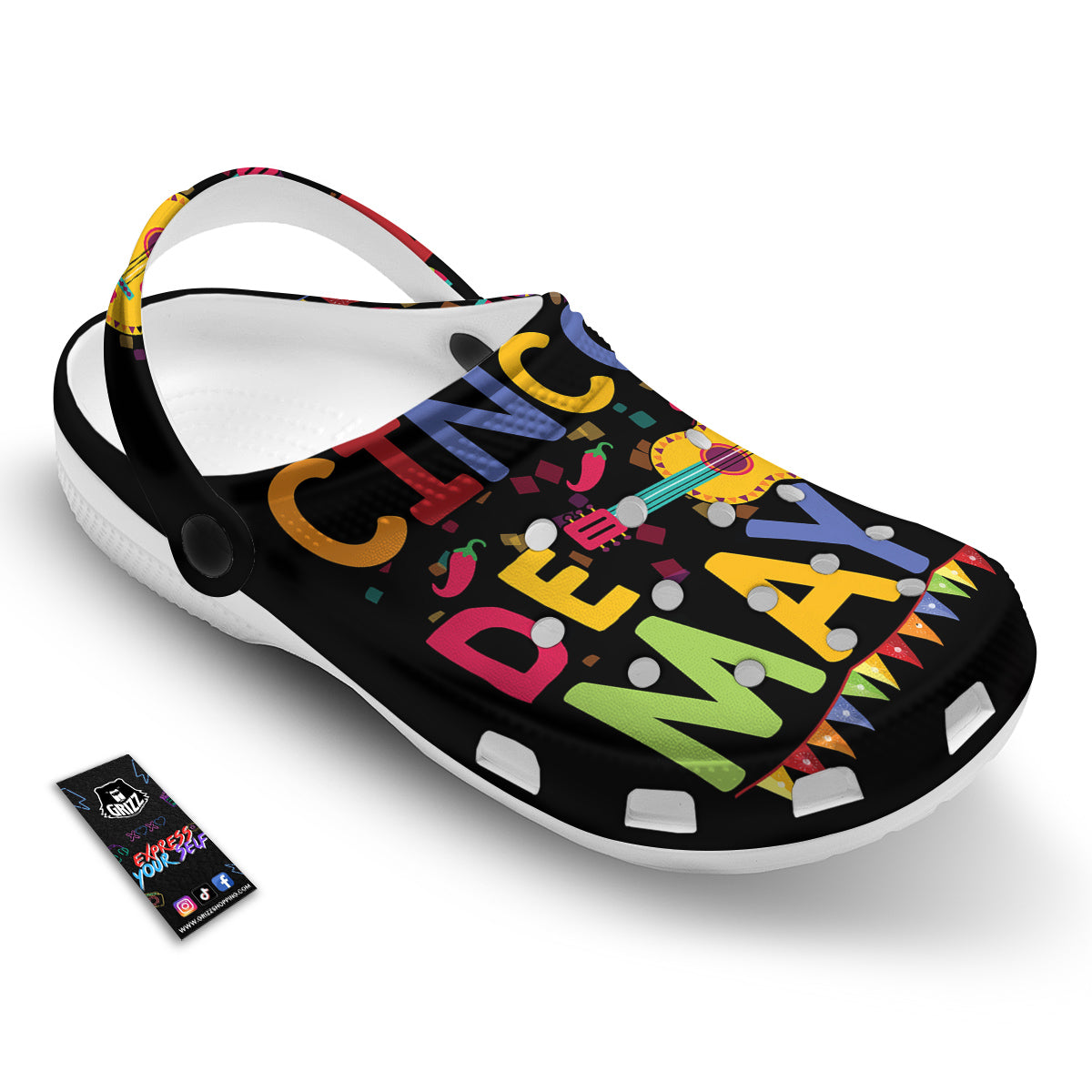 de Mayo Colorful Cinco Print Clog-grizzshop