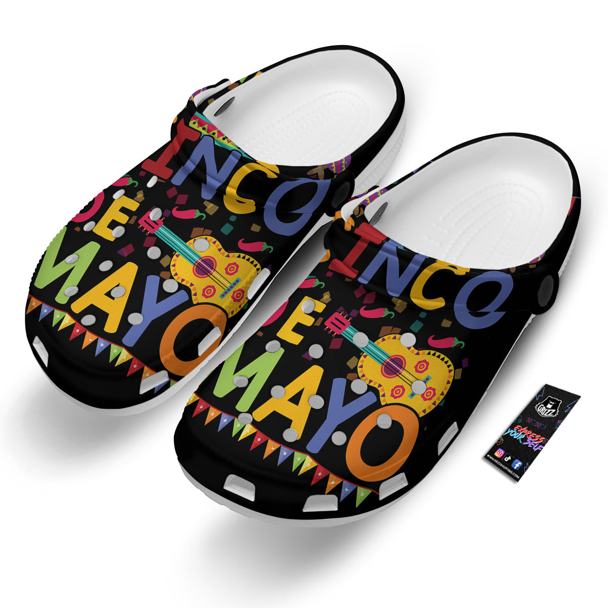 de Mayo Colorful Cinco Print Clog-grizzshop