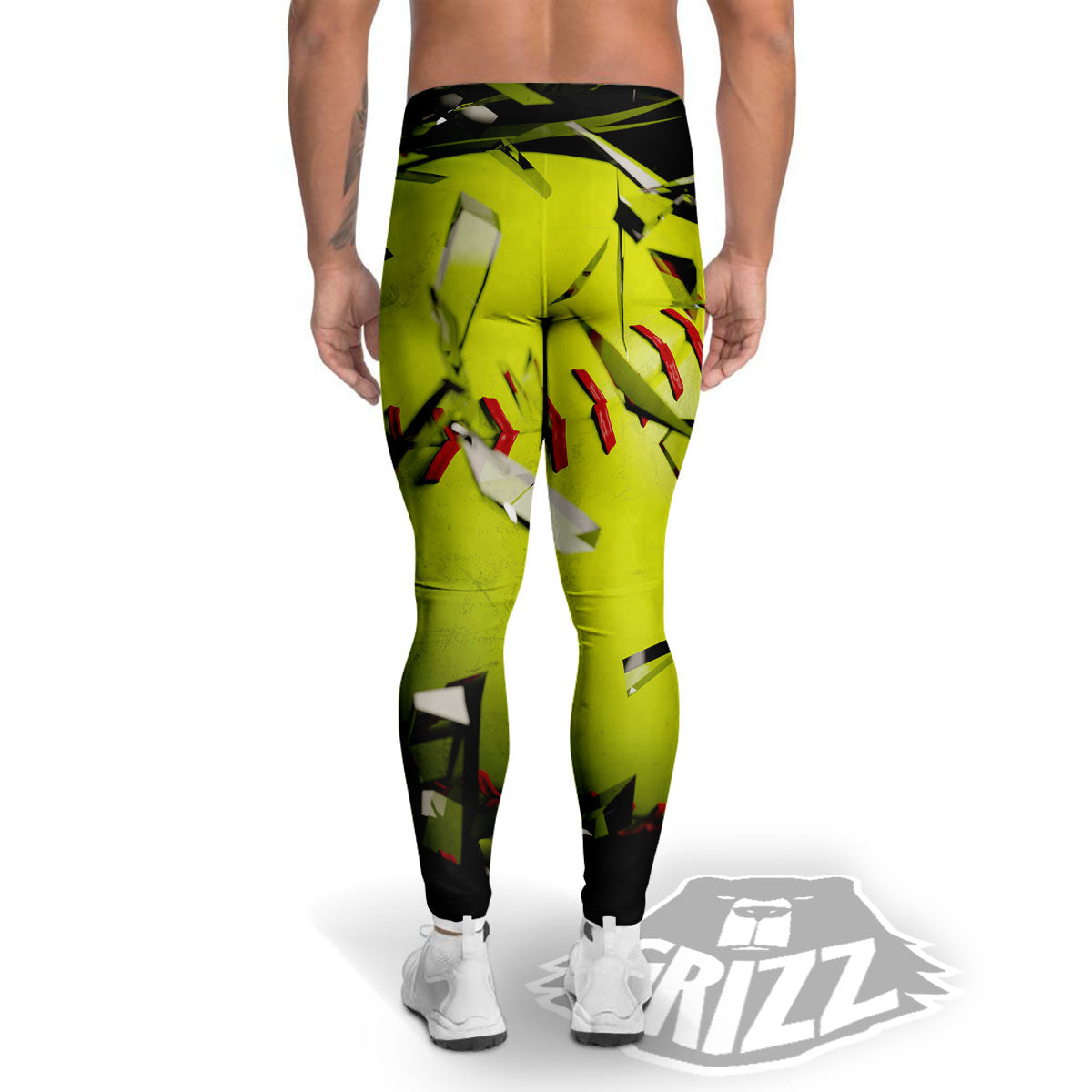 3D Baseballs Print Men's Leggings-grizzshop
