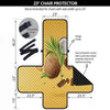 3D Coconut Print Armchair Protector-grizzshop