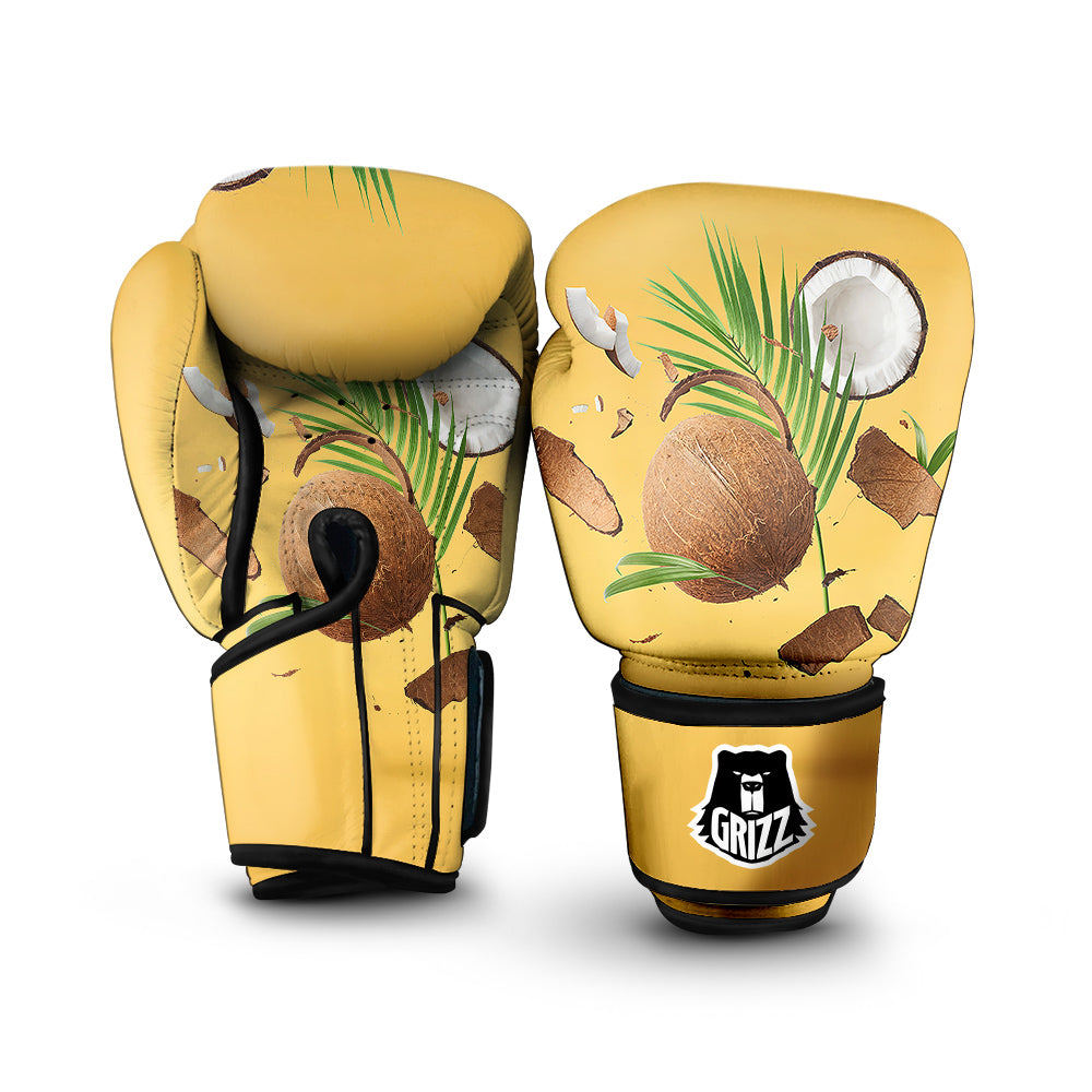 3D Coconut Print Boxing Gloves-grizzshop