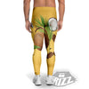 3D Coconut Print Men's Leggings-grizzshop