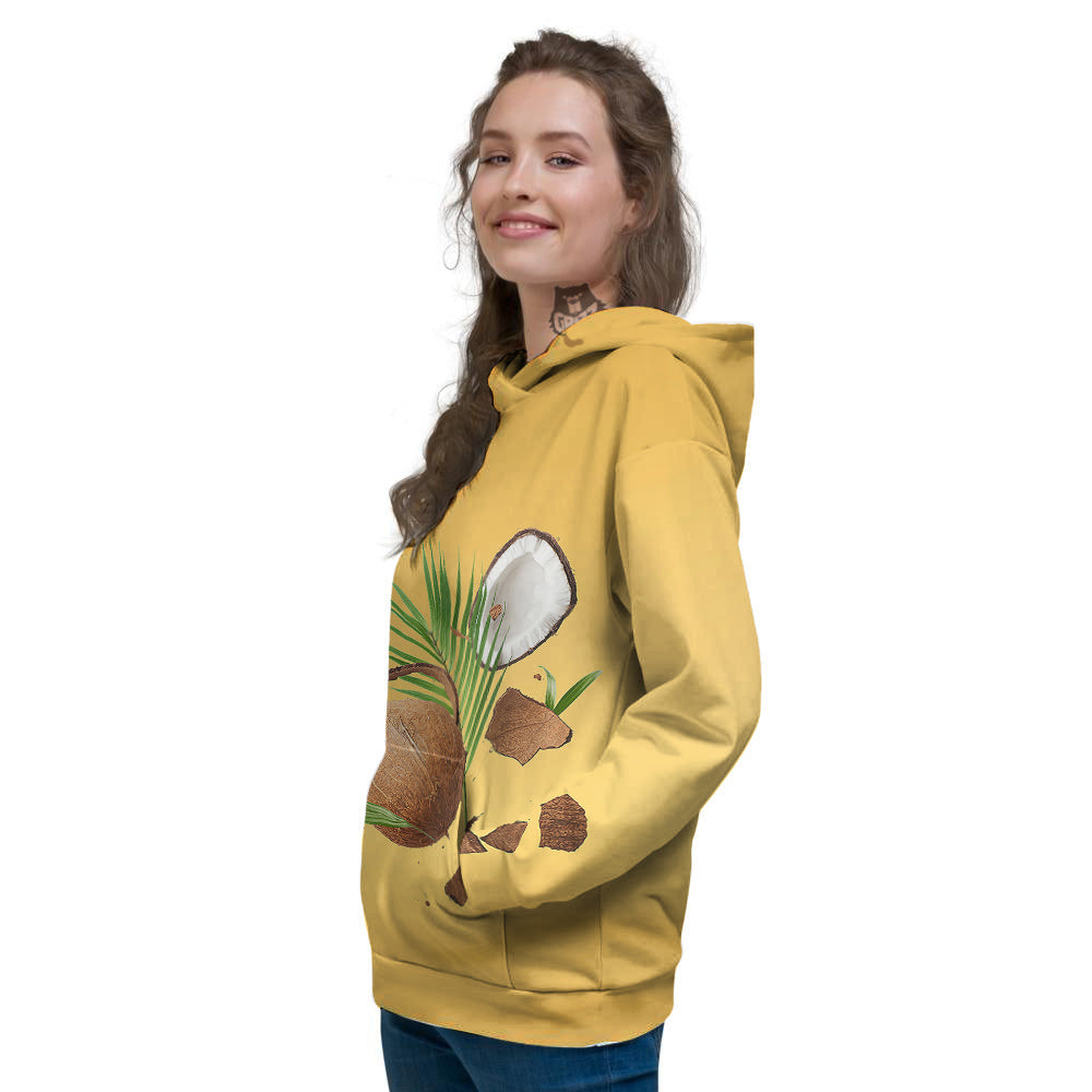 3D Coconut Print Women's Hoodie-grizzshop