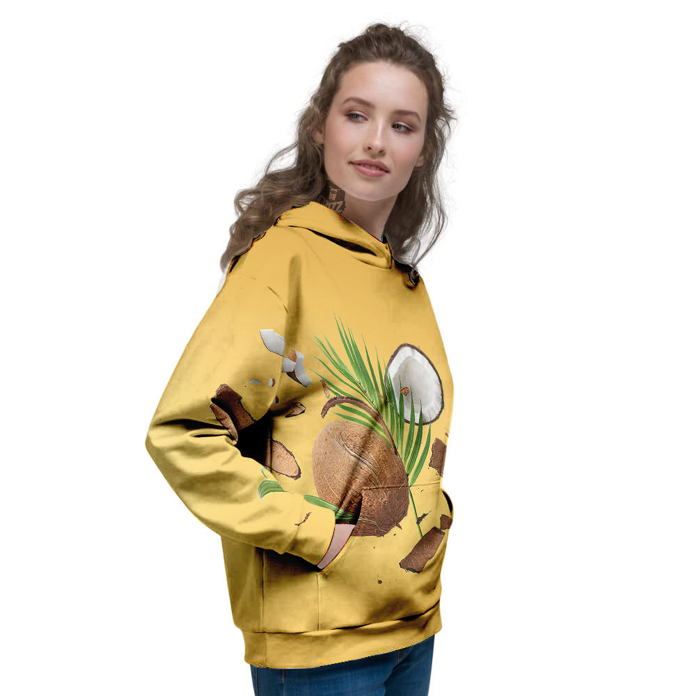 3D Coconut Print Women's Hoodie-grizzshop