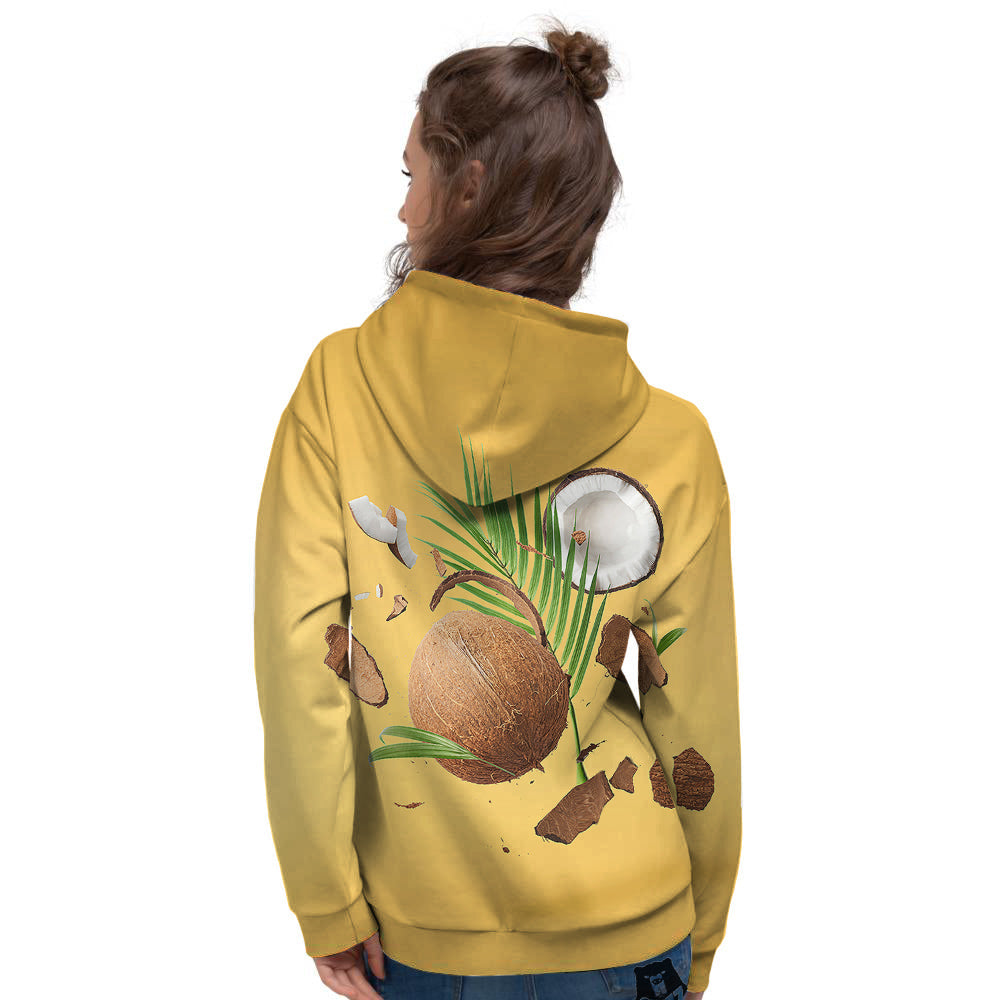 3D Coconut Print Women's Hoodie-grizzshop