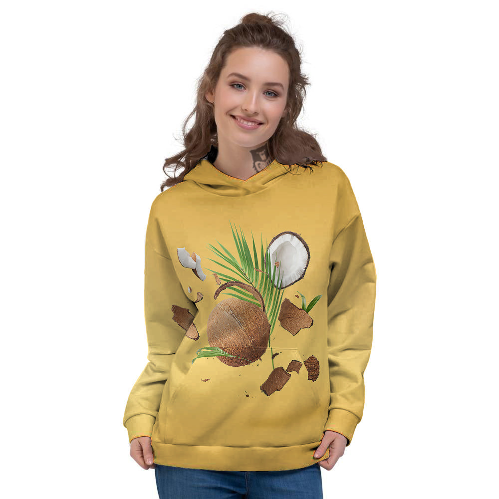 3D Coconut Print Women's Hoodie-grizzshop