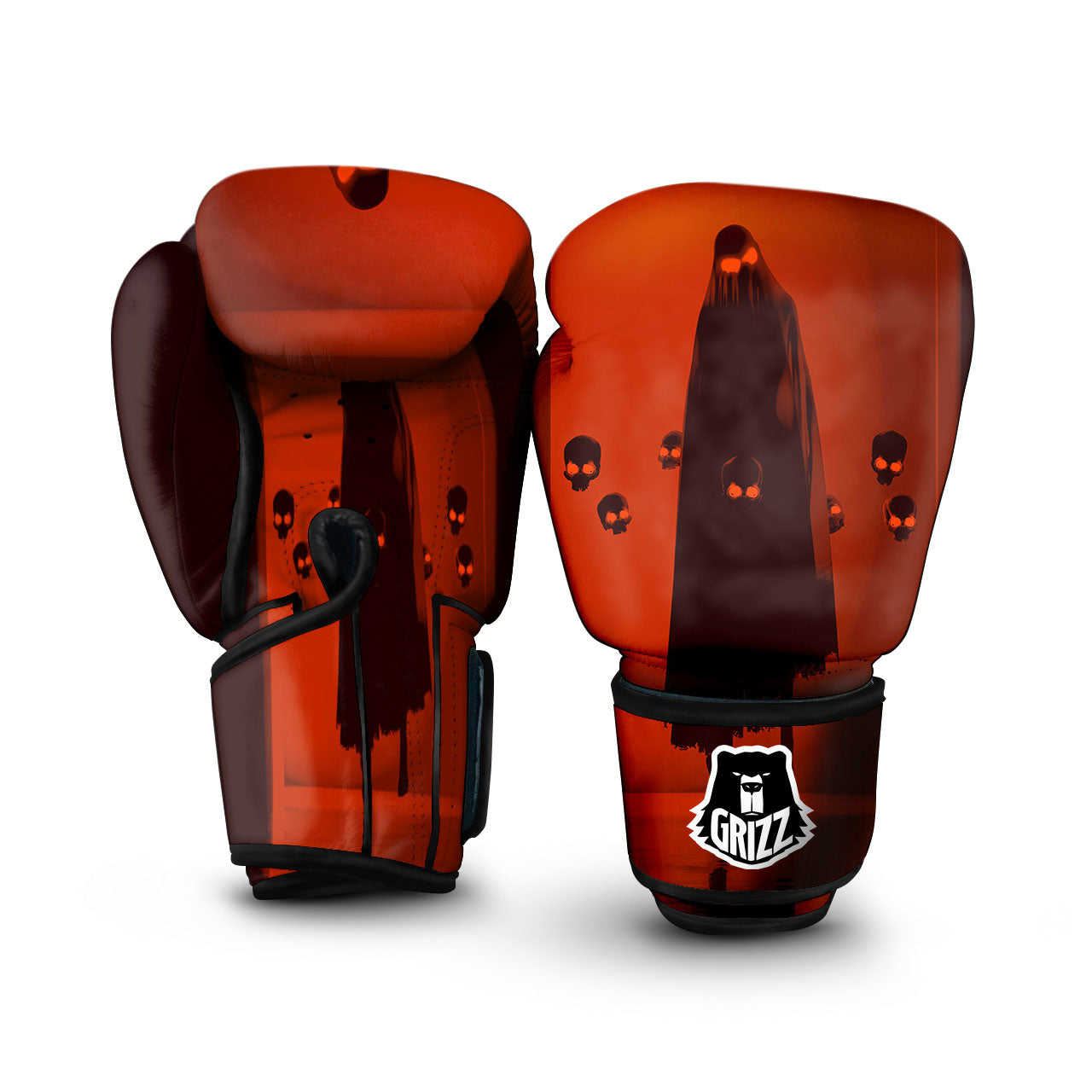 3D Ghost In The Darkness Print Boxing Gloves-grizzshop