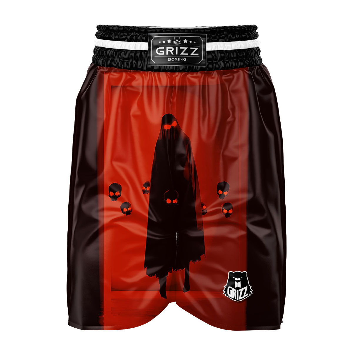3D Ghost In The Darkness Print Boxing Shorts-grizzshop